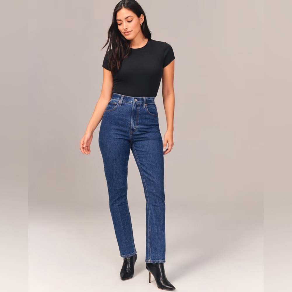 Abercrombie & Fitch The Slim Straight Ultra High Rise - Curve Love - Size 26/2